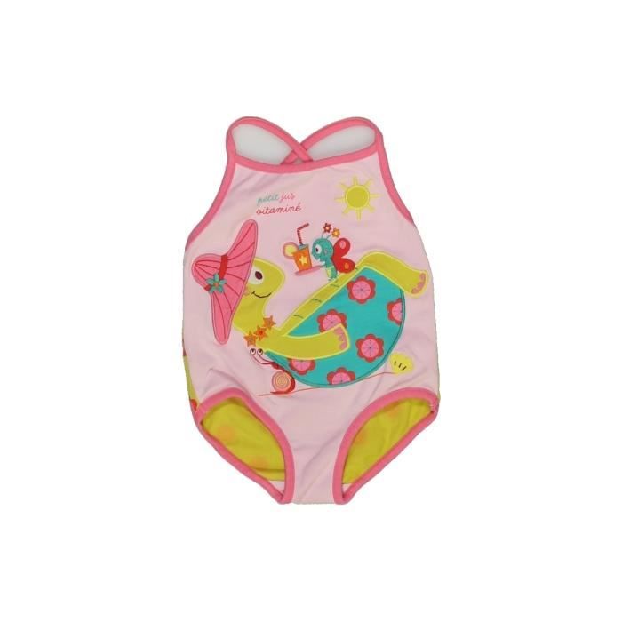 Maillot De Bain Bebe Fille Dpam 18 Mois Rose Ete Rose Cdiscount Pret A Porter
