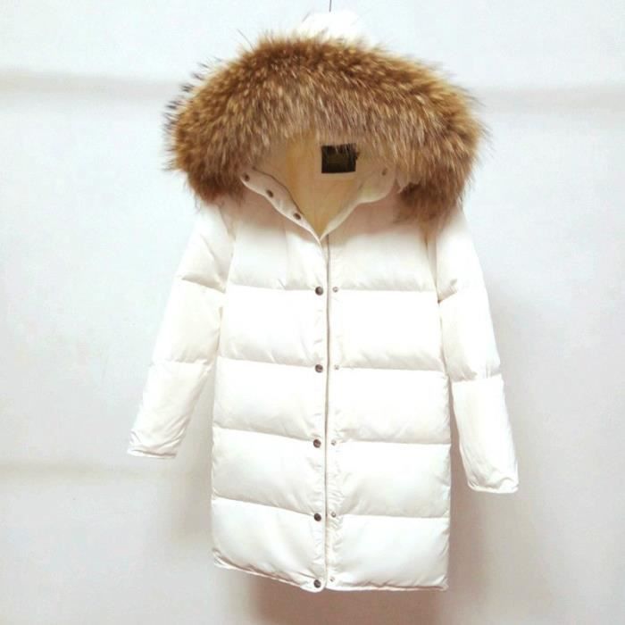 doudoune duvet capuche fourrure