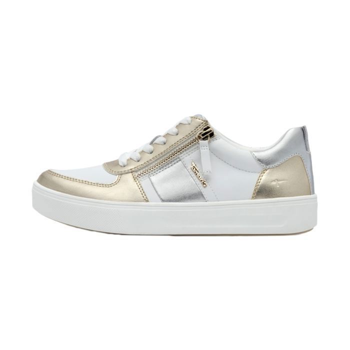 tamaris Basket Basse Cuir Tamaris - Or/Argent