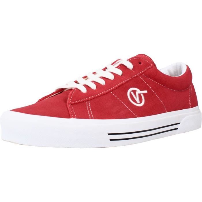 Basket bébé garçon Vans Old Skool V - Rouge - Cuir - Scratch Rouge -  Cdiscount Chaussures