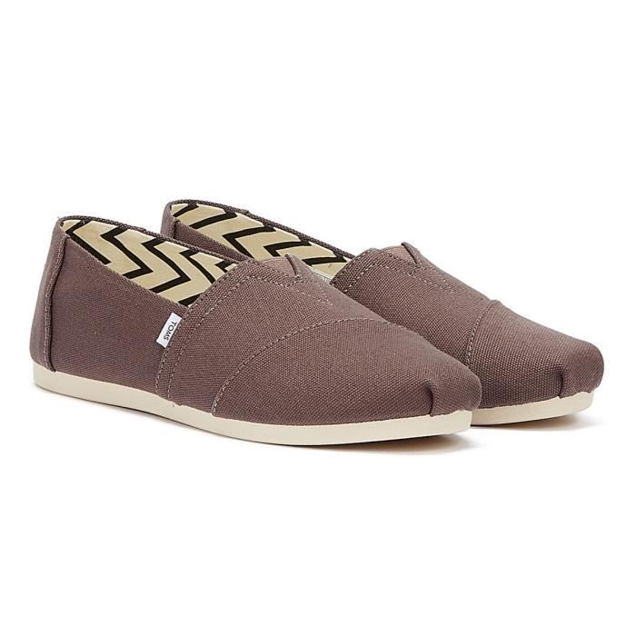 Espadrilles TOMS Alpargata en toile de coton taupe pour femmes - Taille EU 37.5