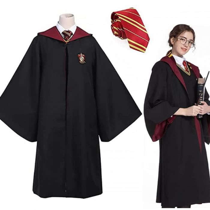 Costume de Magicien Uniforme Robe de Gryffondor Cape et cravate de Poudlard  Cravate Magicien Costume Garçons et Filles M - Cdiscount Jeux - Jouets