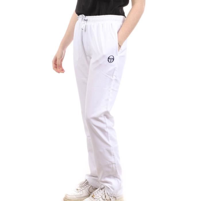 Jogging Femme - Sergio Tacchini Eva - Blanc - Coupe droite - Doublure filet