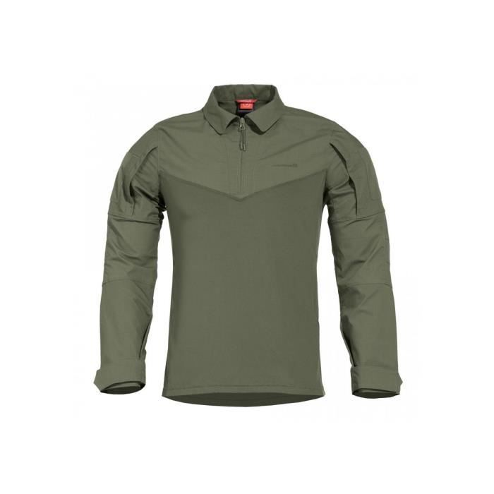 Chemise Ranger Tac-Fresh Camo Green - Pentagon - Manches longues - Respirant - Randonnée Chemise Ranger Tac-Fresh Camo Green - Pentagon - Manches longues - Respirant - Randonnée