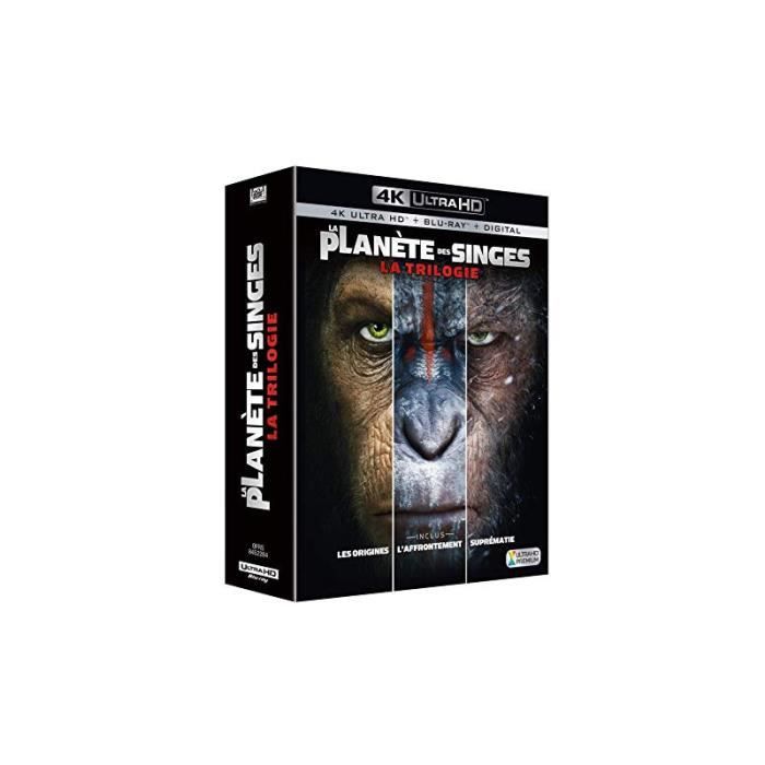 Coffret trilogie la planète des singes les origines l