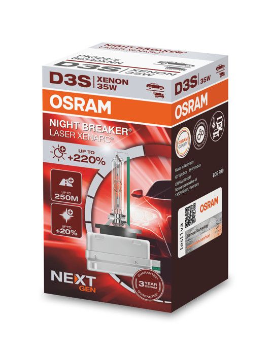 Ampoule phare auto XENARC NIGHT BREAKER - Osram - D3S - Xénon 35W