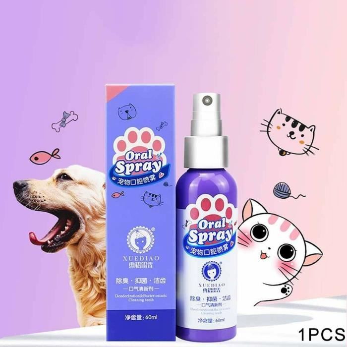 Rafraichisseur D Haleine Spray Nettoyant Oral Pour Animaux De Compagnie Nettoyant Pour Chien Soins Buccaux Bad Breath Cdiscount Au Quotidien