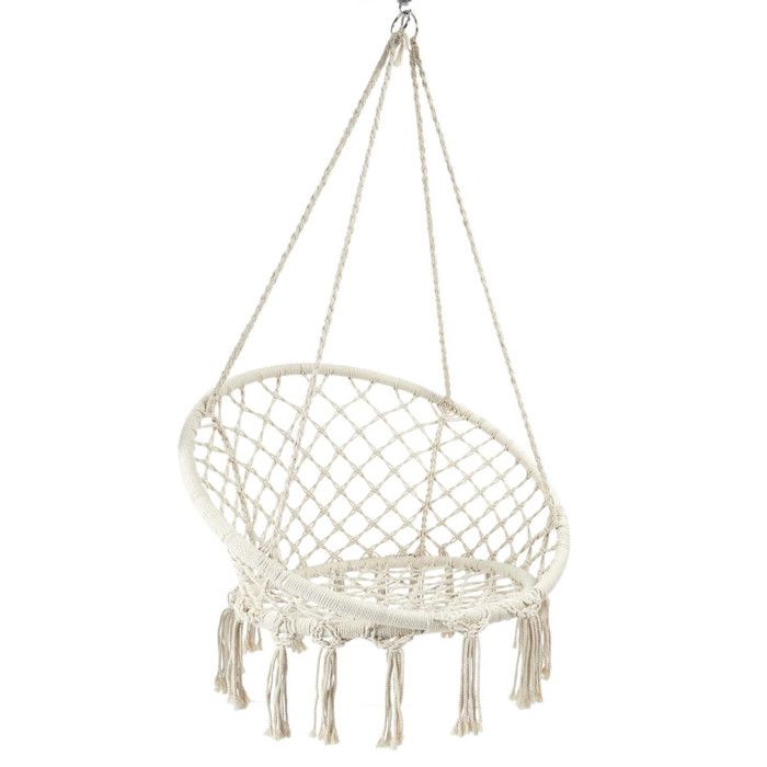 Balancelle - HOME DECO FACTORY - Terre Inconnue - Macramé - Bohême - Beige