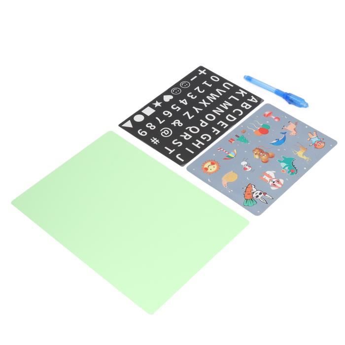Planche à Dessin Lumineuse LED Pour Enfants, Graffiti, Gribouillage, Dessin Magique, Avec Stylo Fluorescent Jouet Educatif