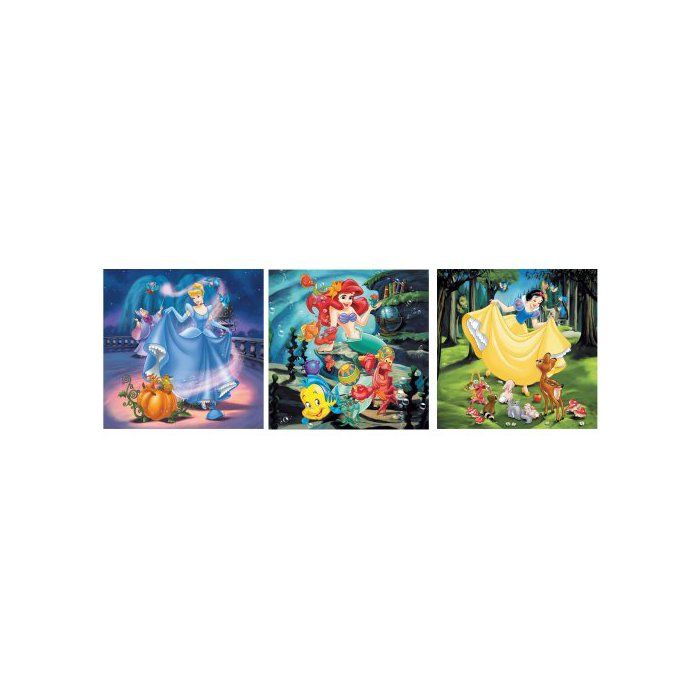 Coffret de 3 Puzzles De 49 Pieces Disney - Cendrillon