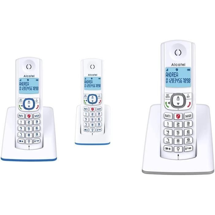 Téléphone Fixe Numérique Motorola DOT201 - Haut-Parleur Mains Libres, Blocage D'Appels, Répertoire 100 Contacts - Noir
