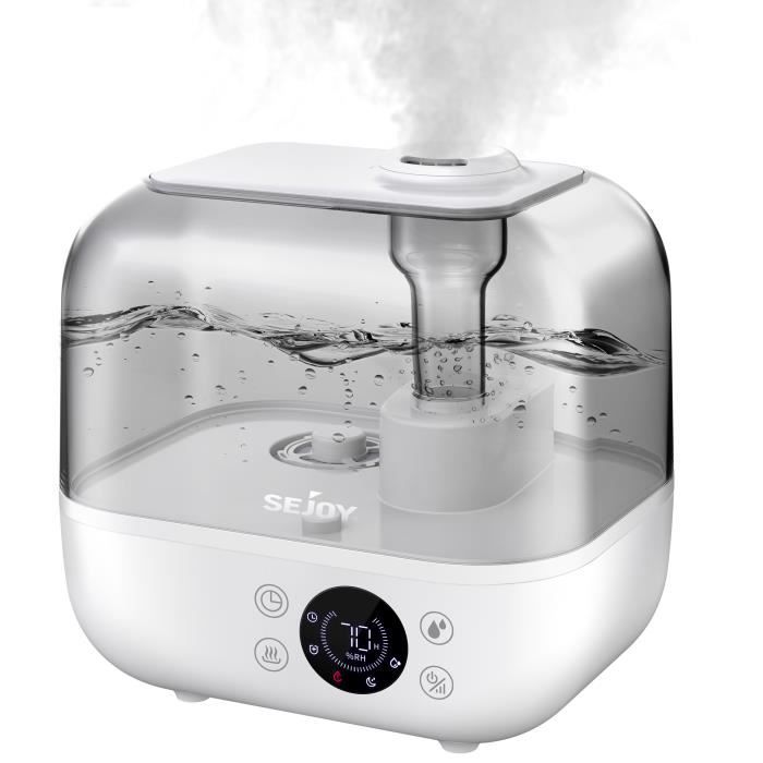 Humidificateur D'air 1,5L LYtech - USB Silencieux - Nuit Continue 12h - LED Multicolore - Chambre & Bureau