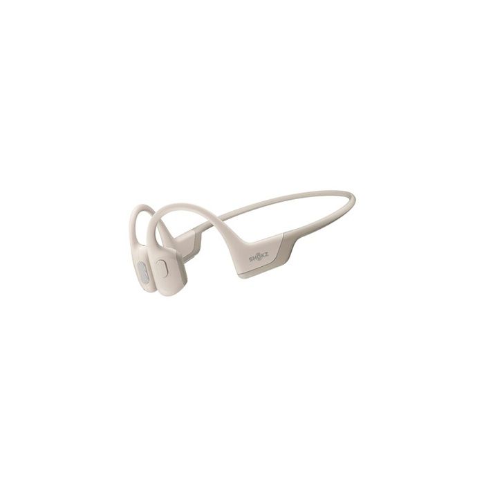Casque à conduction osseuse - Shokz - Openrun - Beige - 26g - Résistant à leau - Bluetooth 5.1