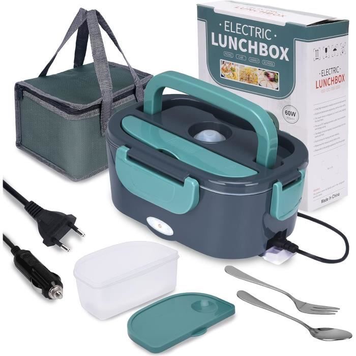 Lunch Box Chauffante, 3 en 1 Boite Chauffante Repas(12V 24V 220V