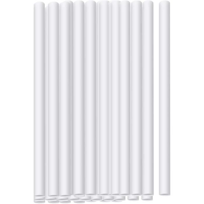 Lot De 52 Chevilles/tiges à Gâteau En Plastique Blanc - Longueur 12 Pouces - 2 Largeurs - Neuf