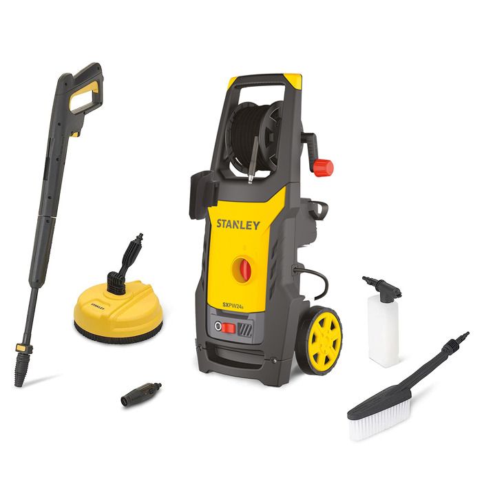 Stanley Nettoyeur Haute Pression SXPW24BX | pour Surfaces Extérieures et Autos | avec Nettoyeur de Surfaces et Brosse Fixe | Pression máx. 170 bar | Débit máx. 500 /h | Puissance absorbée - vue 1