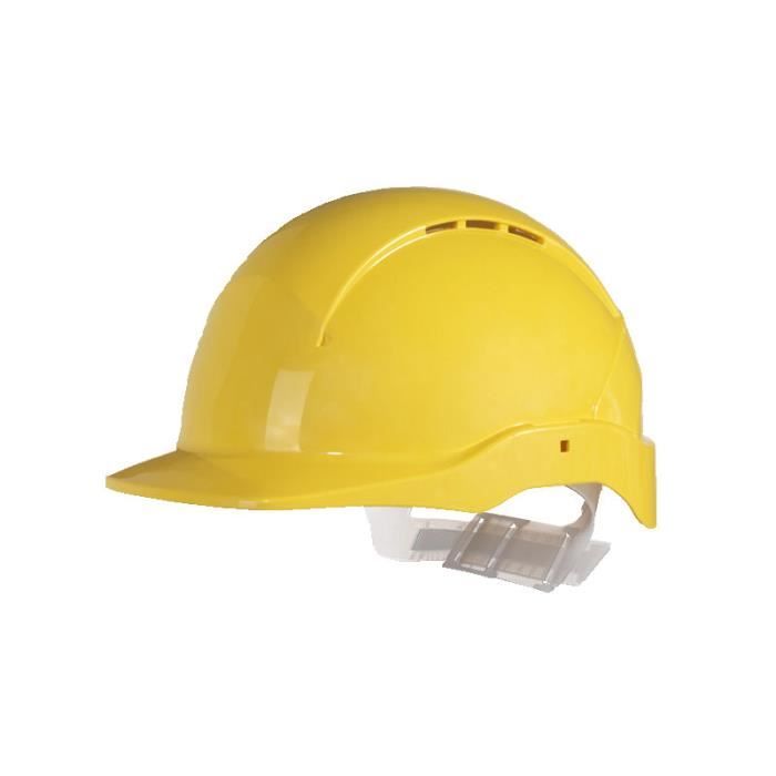 4 Porte-clés Mini Casque De Chantier - Plastique Et Zinc, Design Jaune Réaliste - Idéal Déco, Cadeau, Fête Thème Construction