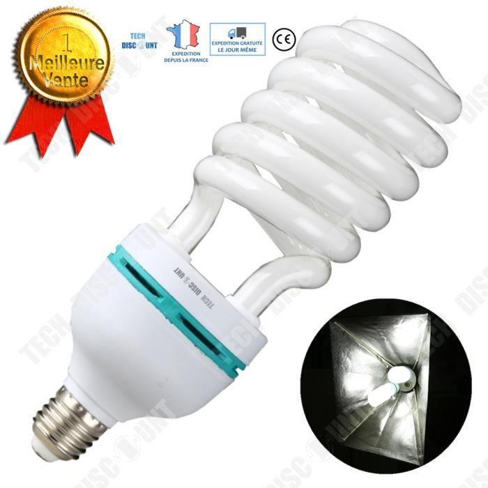 TD® Ampoule photo studio photographe LED photographie sensible E27 éclairage spirale lampe lumière du jour vidéo fluorescent blanc