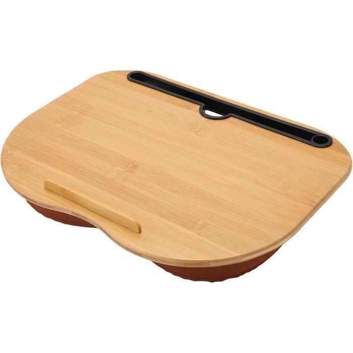 Plateau Rectangulaire En Bambou Pour Canapé – Antidérapant, Pliable | Accoudoir, Table Basse Portable | Design Naturel