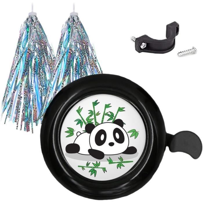 SZXMDKH Sonnette Vélo Enfant Tournesol + 2 Pompons Arc-en-ciel - Accessoires Décoratifs Pour Guidon, Sonnette Sécurisée, Installation Facile