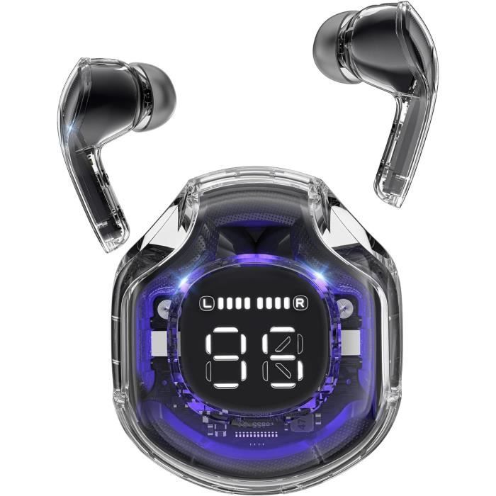 Écouteurs Bluetooth 5.4 VOTAZIB - Stéréo HiFi, 4 Micros ENC, Réduction De Bruit, IP7 étanche, 48h Autonomie