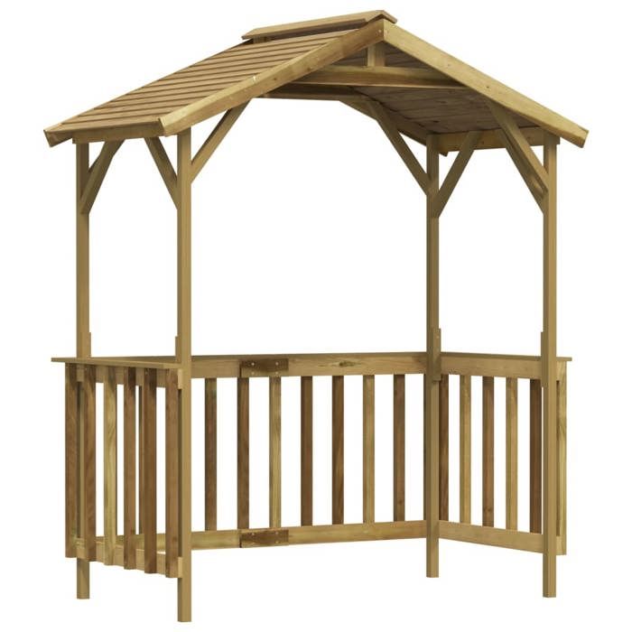 vidaXL Abri de barbecue 163 5x93x210 cm Bois de pin - vue 2