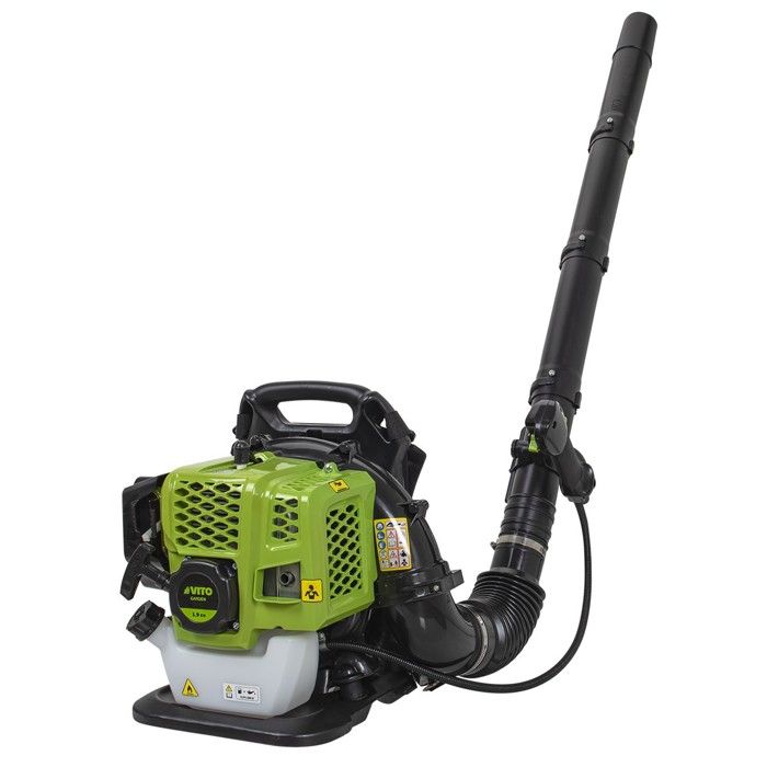 Souffleur Professionnel &agrave; Moteur thermique 52Cm3 2CV Bretelles dorsales r&eacute;glables VITO 
