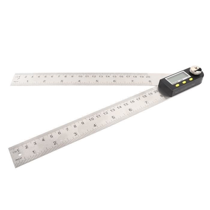 Goniomètre Numérique En Acier Inoxydable - Mesure D'angle 0-180° - Précision ±0,5° - Pour Menuiserie, Construction - 11
