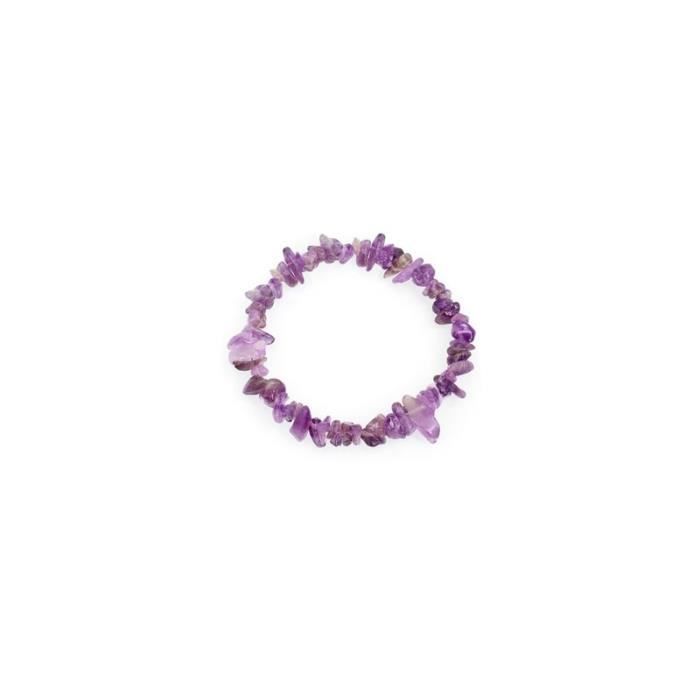 Bracelet chips améthyste