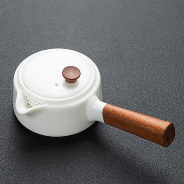 Théière ASA Selection Japandi En Porcelaine Blanche – Avec Poignée En Bois, Modèle 23371017