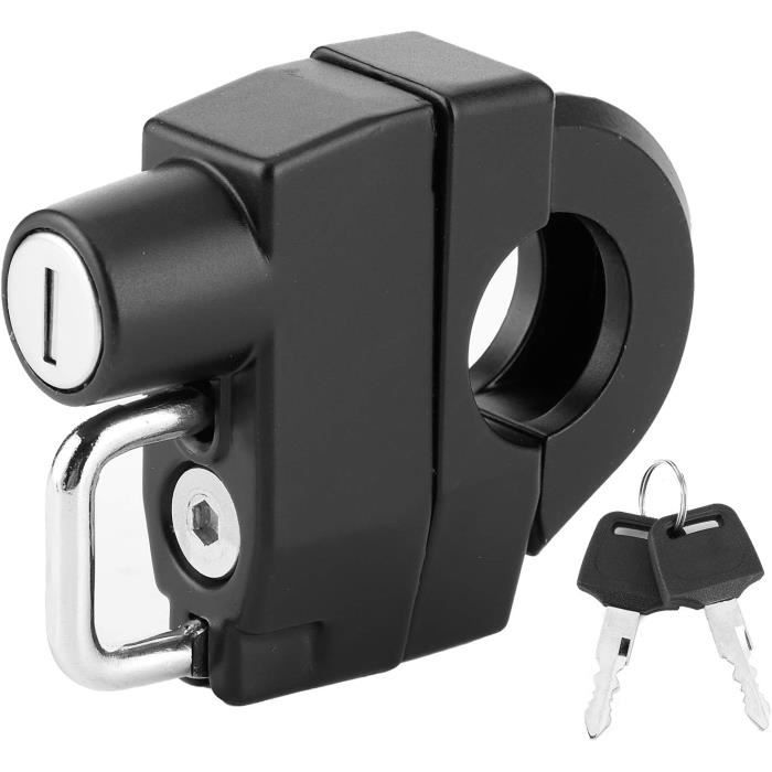 RYAN 2 Pièces Antivol Casque Moto Pour Guidon 22-28mm - Cadenas Sécurité Avec Clés
