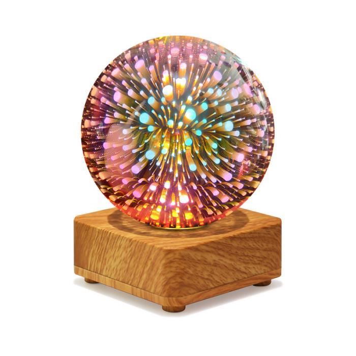 ZGEER LED 3D petite lampe de nuit ambiance romantique le jour de Noël petite lampe de table lampe USB lampe de chevet
