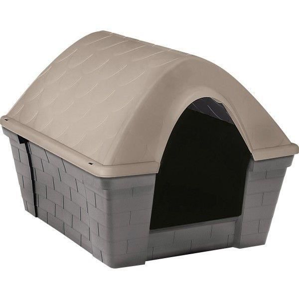 Niche - Casa Felice - Large - Plastique - Gris/Taupe - Pour Chien Grand