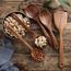 Cuisine créative et pratique Ingrédients : gadgets antiadhésifs en bois de teck Spatule en bois de teck Ustensiles de cuisine ménagers 1 