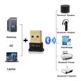 Adaptateur sans fil Mini USB Bluetooth CSR 4.0 Dual Mode, Dongle pour Windows 10 8 7 Vista XP 32-64 Bit Raspberry Pi noir [8A4FDDF]-1
