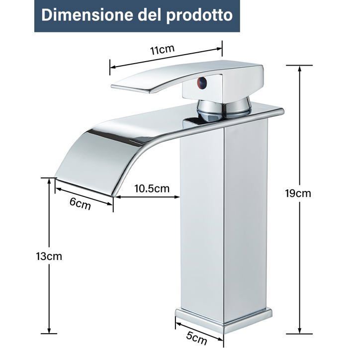 Becola Robinets De Salle De Bains Cascade Laiton Noirs Robinets De