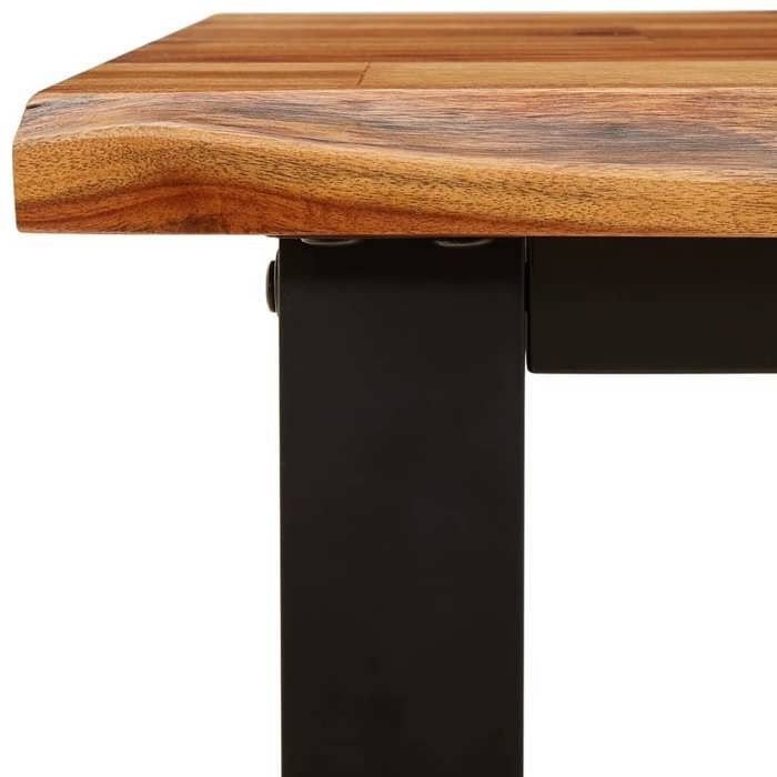 BEST-HOME Banc avec bord vivant 160 cm bois d'acacia massif,1parcel2872