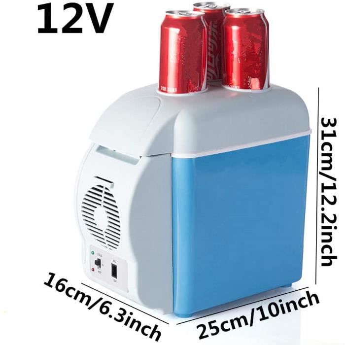 Glacière électrique 20L - 12/24V DC Et 230V AC, Compresseur, Température -20°C à +20°C, Pour Voiture, Camping, Bateau