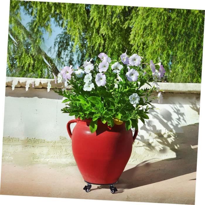 Relaxdays Support Roulant Plantes Rond,en Métal, Plateau | WhichOne