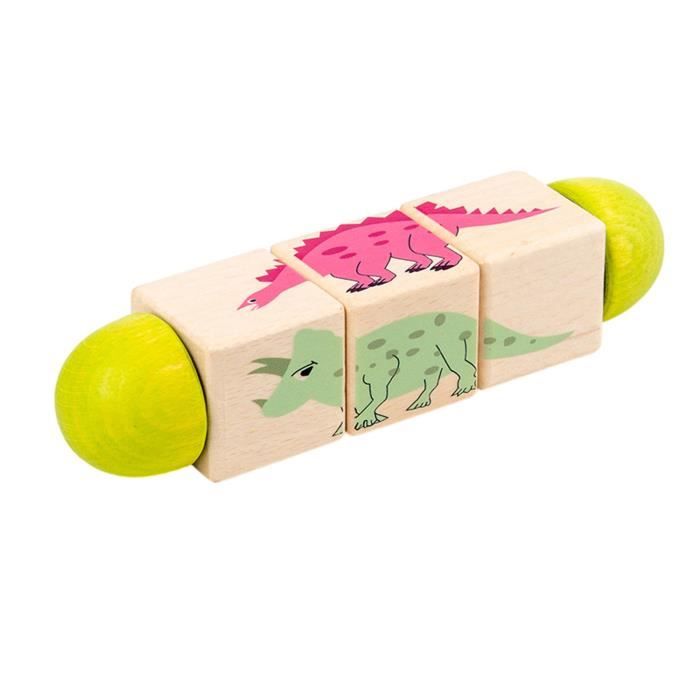 Jouet Montessori Enfant 3 Ans Puzzle 3D Rotatif 16 Pièces - Jouet Éducatif Montessori Pour
