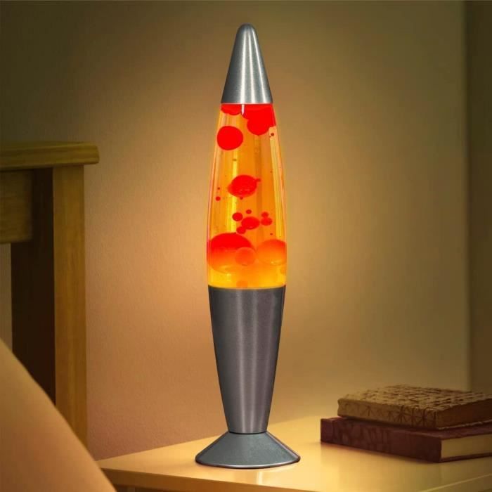 MODEZVOUS Lampe Lave 35 cm, Lampe Magma Lave Applique, ampoule R39 de 25 W  fournie, RETRO ROUGE - Cdiscount Maison