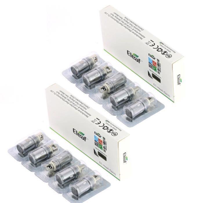 PACK 10 Rsistances ELEAF EC2 0,5 Ohm pour clearomiseur MELO 5, MELO 4,  MELO 3, MELO 2, IJUST 2, IJUST S de ELEAF. AUTHENTIQUE - Cdiscount Au  quotidien