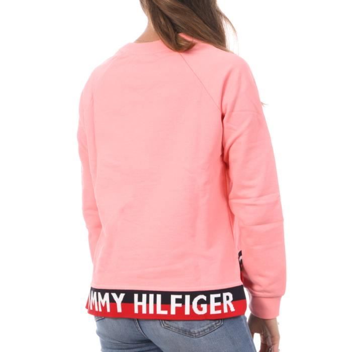 Sweat tommy sales hilfiger femme rose