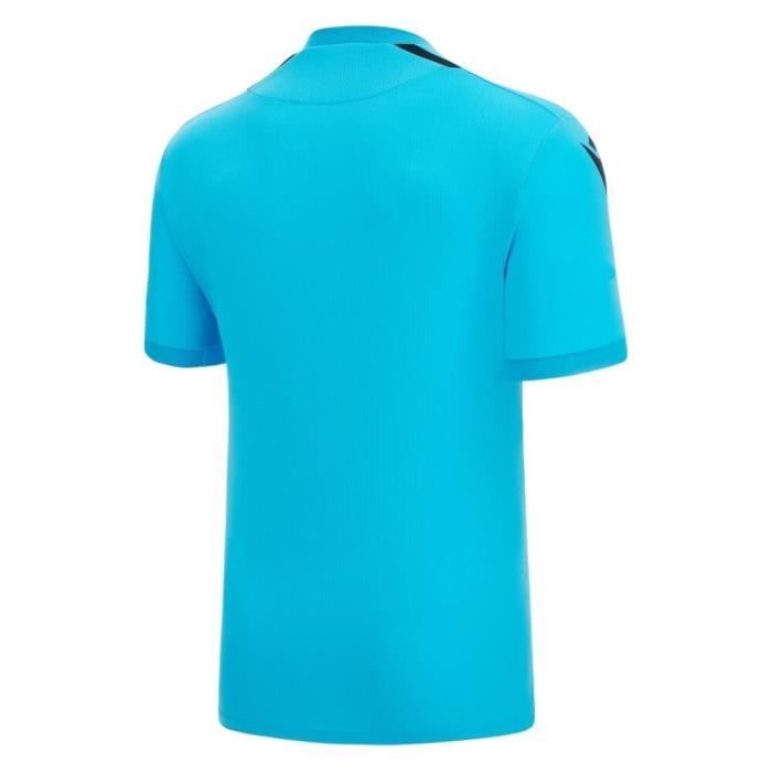 Maillot arbitre enfant Macron RFEF 22 2024 bleu ciel noir 12 14 ans Cdiscount Sport