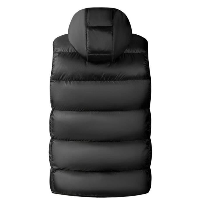 Doudoune Homme Capuche Amovible Sans Manches Hiver Veste Chaude Couleur Contraste Pour Automne Hiver Kaki Cdiscount Pret a Porter