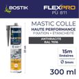 BOSTIK Mastic colle flexpro pu811 RAL 7016 - 300ml - Anthracite-2