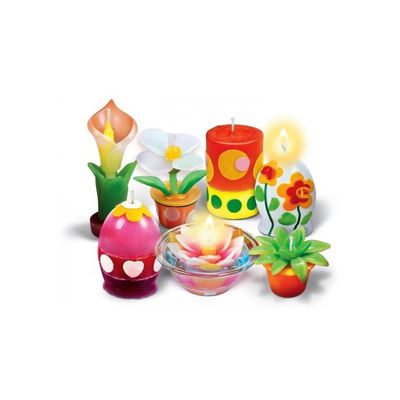 Coffret Création De Bougies - Kit Complet Avec Moules, Cire, Décorations - Activité Manuelle Enfant Dès 8 Ans - 6