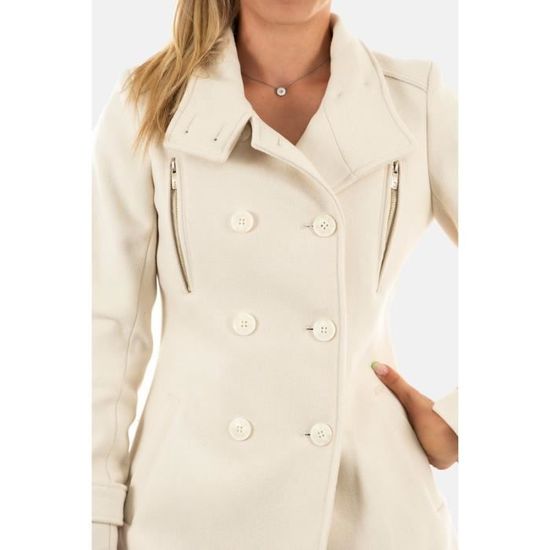 Manteaux salsa lisboa blanc Blanc Cdiscount Pret a Porter