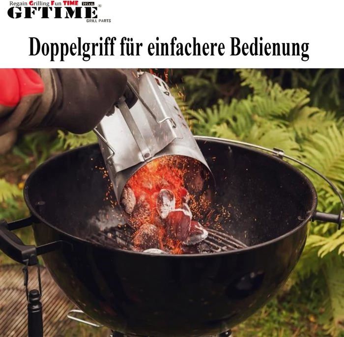 Démarreur Cheminée Pour Barbecue - Universel, Acier Aluminisé, 30x19 Cm, Remplace Weber 7416 - 2