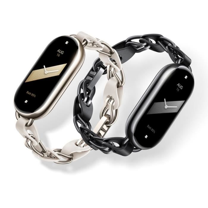 Xiaomi Smart Band 8 Bracelet à chaîne Cuir et métal